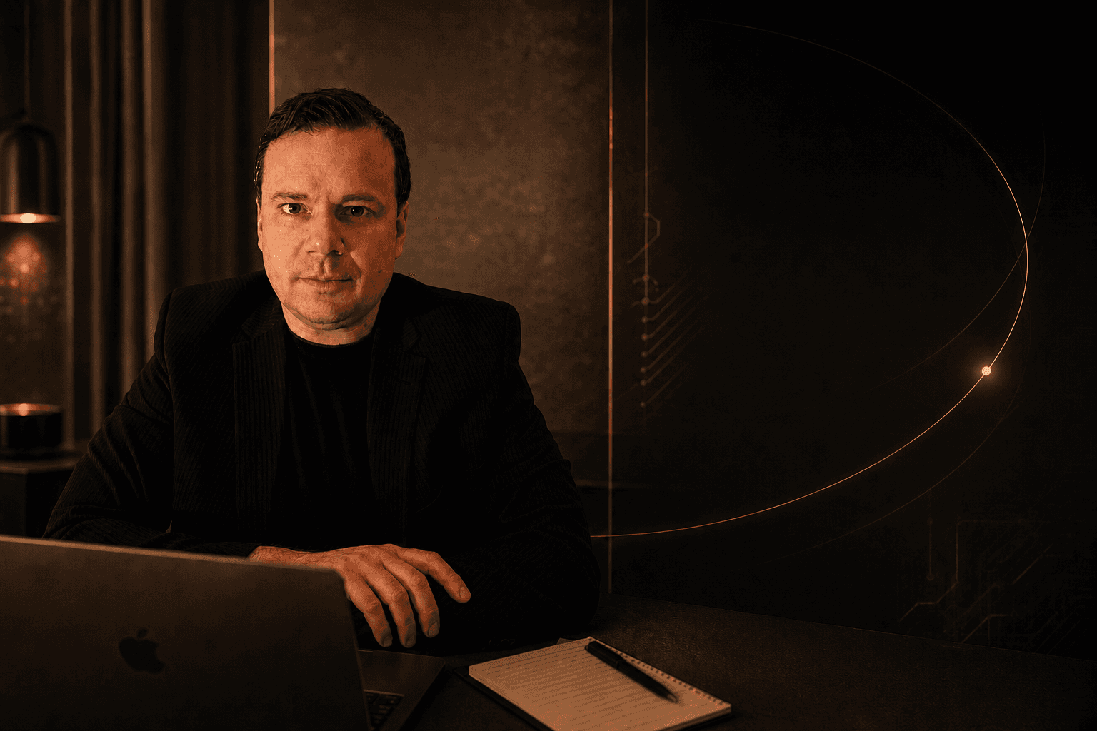 Marcel Spahr an seinem Arbeitsplatz in Bern
